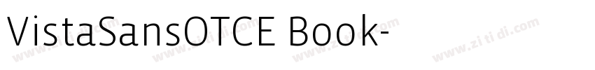 VistaSansOTCE Book字体转换